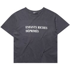 Классическая футболка с логотипом Enfants Riches Déprimés, цвет Черный/Белый
