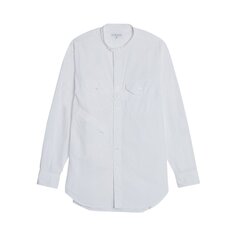 Двухслойная рубашка с воротником из ткани с полосками Engineered Garments 100s, цвет Белый