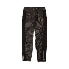 Кожаные брюки прямого кроя Dries Van Noten Pelgrave, цвет Черный