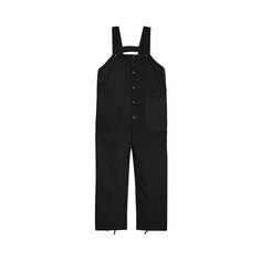 Комбинезон из плоского твила Engineered Garments, черный, плотностью 6,5 унции