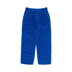 Вельветовые брюки с тиснением ERL, синие