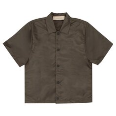 Детская нейлоновая рубашка с короткими рукавами Fear of God Essentials, цвет Off Black