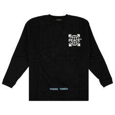 Off-White Толстовка Peace с круглым вырезом, цвет Черный