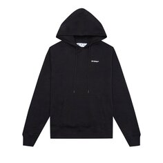 Узкое худи Off-White Wave Outline Diagonal, Черный/Белый