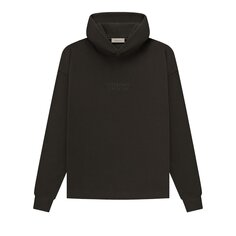 Свободная толстовка с капюшоном Fear of God Essentials Off Black