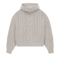 Толстовка косой вязки Fear of God Essentials Silver Cloud