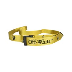 Off-White Промышленный ремень с новым логотипом, Желтый