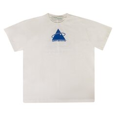 Off-White Футболка Triangle Planet поверх футболки Белая