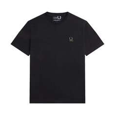 Футболка с эмалированной булавкой Fred Perry x Raf Simons, цвет Черный