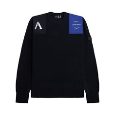 Джемпер в стиле милитари Fred Perry x Raf Simons, цвет черный