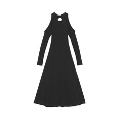 Платье миди с открытой спиной GANNI, цвет Черный