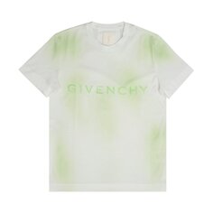 Футболка приталенного кроя Givenchy, цвет Белый/Зеленый