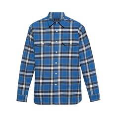 Рубашка Lumberjack от Givenchy, синяя