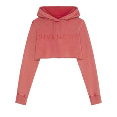 Укороченное худи Givenchy, цвет Средний красный