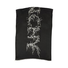 Шарф с колючей проволокой из смеси кашемира от Givenchy, цвет Черный