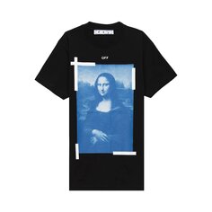 Off-White Узкая футболка Monalisa с короткими рукавами, Черный/Белый