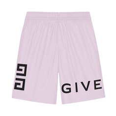 Длинные шорты для плавания Givenchy 4G, цвет Сиреневый