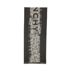 Шерстяной шарф с абстрактным жаккардовым узором от Givenchy, цвет Черный