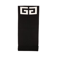 Шерстяной шарф с логотипом Givenchy 4G, цвет Черный/Белый
