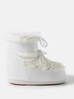 Зимние ботинки icon из искусственного меха Moon Boot, белый
