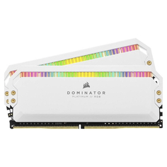 Оперативная память Dominator Platinum RGB 16 ГБ (2x8 ГБ) DDR4, 3200 Мгц, белый Corsair
