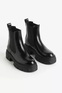 Ботинки челси на массивной подошве H&amp;M, черный H&M