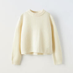 Свитер Zara 100% Wool Knit, экрю