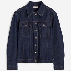Куртка джинсовая H&amp;M Tapered-waist, темно-синий H&M