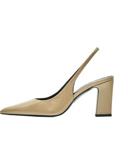 Классические туфли на каблуке Massimo Dutti, коричневый