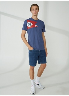 Простая мужская футболка цвета индиго с круглым вырезом Murphy&amp;Nye Murphy&Nye