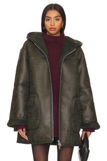 Куртка Free People Miller Faux Leather In Forest Combo, цвет Forest Combo