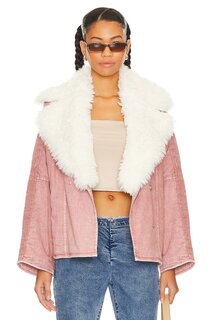 Куртка Free People Lola Denim, цвет Pale Mauve