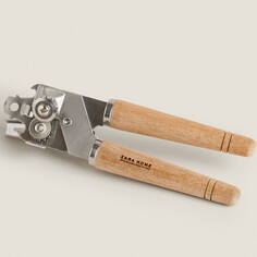 Консервный нож Zara Home Steel And Acacia, стальной/коричневый