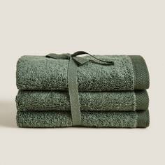 Набор полотенец Zara Home High Quality Cotton, 3 предмета, зеленый