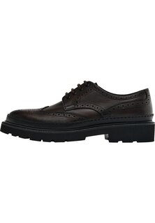 Элегантные туфли на шнуровке Massimo Dutti, коричневый