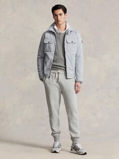 Утепленная куртка-рубашка Polo Ralph Lauren, серый канал
