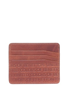 Мужская визитница светло-коричневого цвета United Colors of Benetton