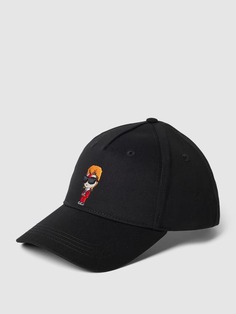 Базовая кепка с мотивной строчкой, модель «суперзвезды» Karl Lagerfeld, черный