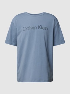 Футболка с вышивкой этикетки Calvin Klein Underwear, сирень