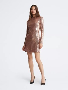 Платье Calvin Klein Sequin Mini, золотой