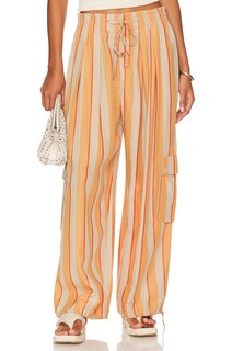 Брюки Free People Palash Cargo, цвет Creamsicle Combo