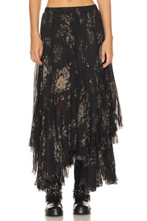 Юбка Free People Printed Clover, цвет Night Combo