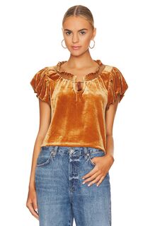 Топ Free People Terese Velvet, цвет Pumpkin Pie