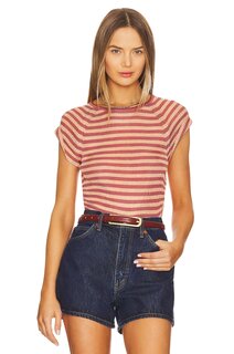 Футболка Free People Slinky Baby, цвет Redwood Peach