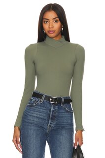 Боди Free People x Intimately FP Xyz Recycled Turtleneck In Army, цвет Army