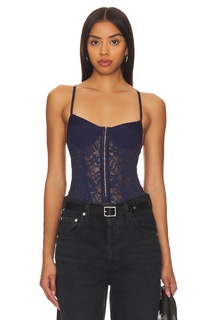 Боди Free People x Intimately FP Lace Night Rhythm In Jazzberry, цвет Jazzberry