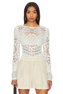 Топ Free People Wild Roses, цвет Pastry Cream