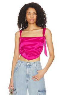 Топ MORE TO COME Gracie Bustier, цвет Hot Pink