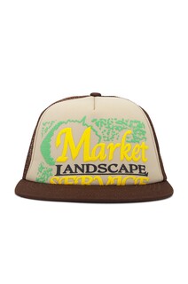 Кепка Market Landscape Service Trucker, цвет Beige &amp; Brown