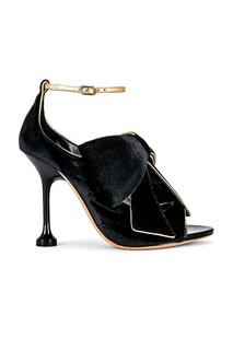 Сандалии Alexandre Birman Lupita 100, цвет Black &amp; Oro